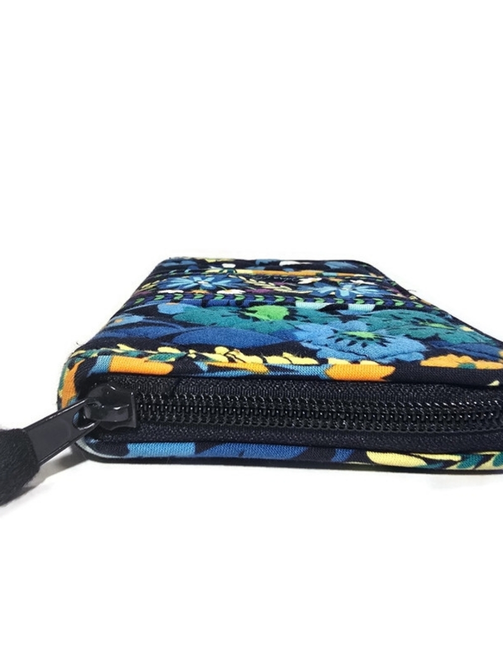 Vera Bradley Midnight Blues Accordion Wallet Zip Around Clutch Retired - Picture 7 of 15